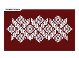 Illustration of Indonesian Javanese batik paintings, fabric lines, seamless patterns.  Vector Illustration Suitable for Diagrams, Infographics, And Other Graphic assets