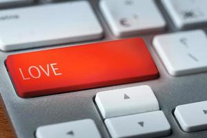 love button on keyboard photo