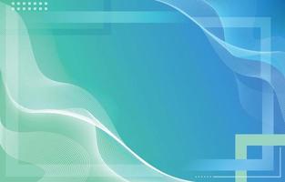 Green And Blue Wave Background vector