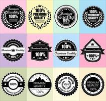 Premium label design vector