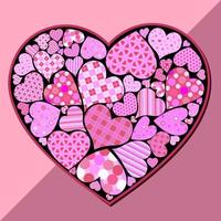 Heart Pattern Design vector