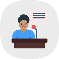 Speaking Vector Icon Design
