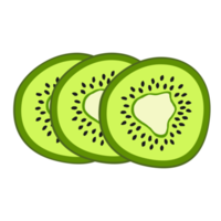 rodajas de kiwi para su merienda saludable png