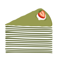 Mille crepe and cream cake for your dessert png