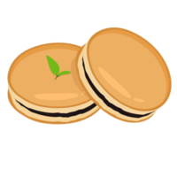 Dorayaki Japanese red bean pancake, traditional food png