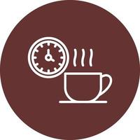 icono de vector de descanso para tomar café