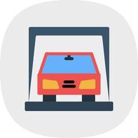 Car Display Vector Icon Design