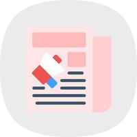 Print Advertisements Vector Icon Design