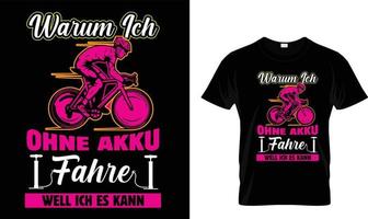 Bicycle T-Shirt Design  Free Vector