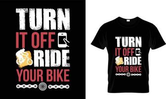 Bicycle T-Shirt Design  Free Vector