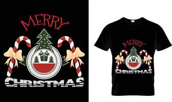 Christmas T-shirt design Free vector