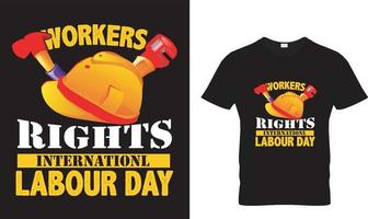 Labor Day T-shirt Design Free Vector