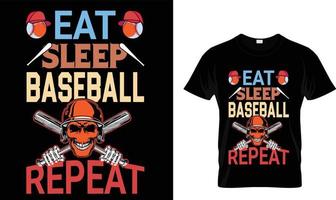 Baseball T-Shirt Design  Free Vector