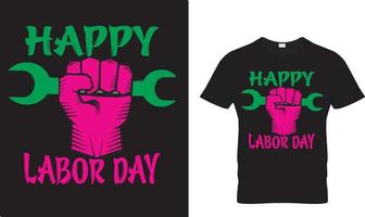 Labor Day T-shirt Design Free Vector