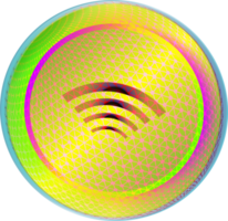 Season festival ball round wifi button connection icon technology element for decorative backgrounds png