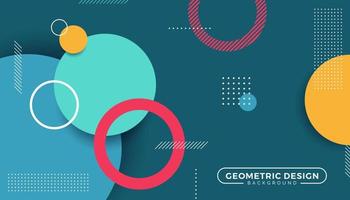 Modern abstract geometric shapes background vector