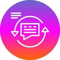 Feedback Loop Vector Icon Design