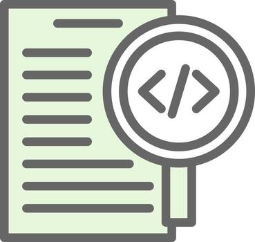 Code Review Vector Icon Design