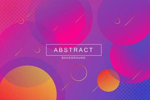 Radial Abstract Background. Trendy gradient shapes composition vector
