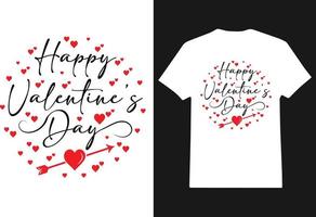 Valentine's day t-Shirt Design vector, T shirt design for happy valentine's day, clothing print, weeding, Romantic moment,  Female fashion, Anniversary, Valentine's day text with love heart vector