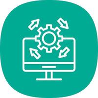 Upgrade Desktop Vector Icon Design