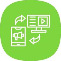 Content Sharing Vector Icon Design