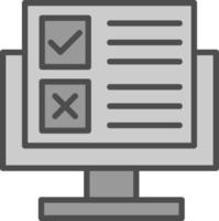 Online Survey Vector Icon Design