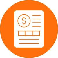 Invoice Vector Icon Design