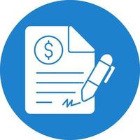 Contract Vector Icon Design