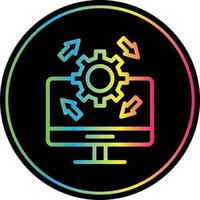 Upgrade Desktop Vector Icon Design