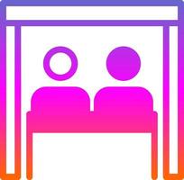 Virtual Team Room Vector Icon Design