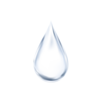 Clear Water drop on transparent in Grey color. Illustration isolated Transparency Single Blue shiny Rain drop,Element Design for concept of Ecology and World Water day png