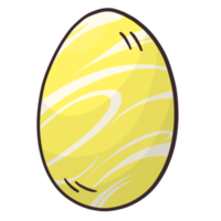 estilo de dibujos animados de huevos de Pascua. huevos de pascua imagen de huevos pascuales como estilo colorido de dibujos animados para la fiesta cristiana de pascua, que celebra la resurrección de jesús png