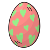 Easter eggs cartoon style. Easter eggs Paschal eggs image as cartoon colorful style for the Christian feast of Easter, which celebrates the resurrection of Jesus png