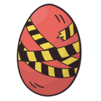 estilo de desenho animado de ovos de páscoa. ovos de páscoa imagem de ovos pascais como estilo colorido de desenho animado para a festa cristã da páscoa, que celebra a ressurreição de jesus png