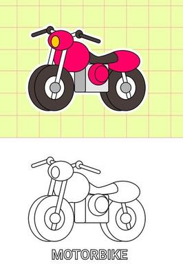 colouring page of all kind transportation