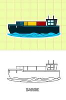 colouring page of all kind transportation vector