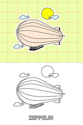 colouring page of all kind transportation