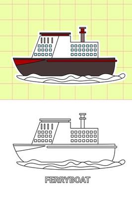 colouring page of all kind transportation
