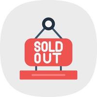 Sold Out Vector Icon Design