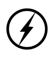 Flash thunder bolt logo modern vector