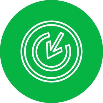 icono de vector de flecha de destino