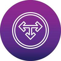 T Junction Vector Icon