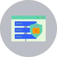 Database Security Vector Icon