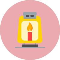 Oil Lamp Vector Icon