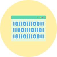 Binary Code Vector Icon
