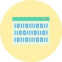 Binary Code Vector Icon