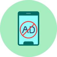 Ad Blocker Vector Icon