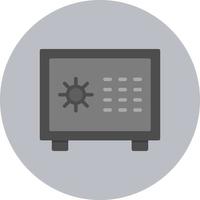 icono de vector de caja de seguridad