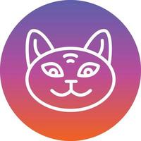 diseño de icono de vector de gato